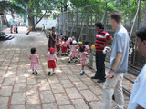 Schoolkinderen in Mumbai Zoo