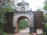 Voorkant van Boog van de Viceroys, Old Goa, Goa